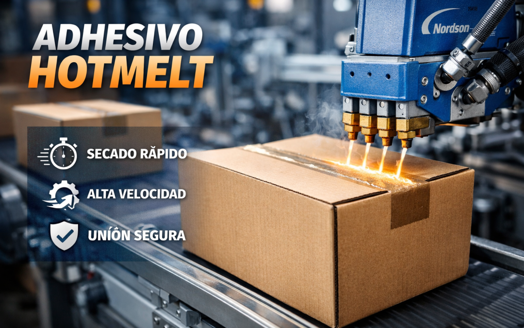 ¿Qué es el adhesivo hotmelt y cómo se utiliza en el cerrado de cajas?