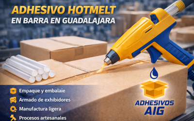 Adhesivo hotmelt en barra en Guadalajara: qué es, usos y ventajas